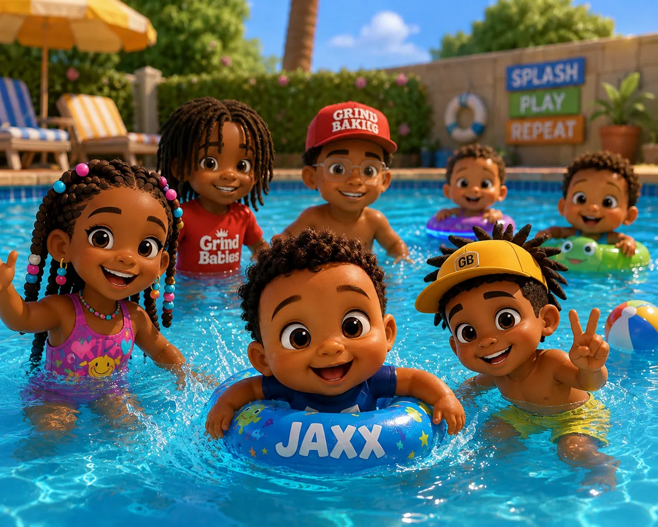 Summer & Splash — Grind Babies branded summer & splash